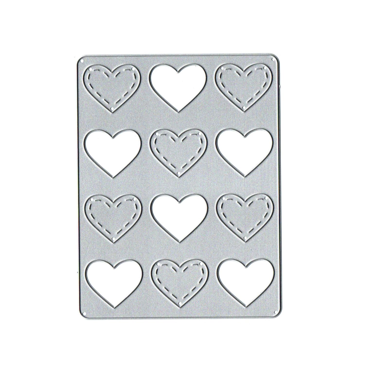 Love Background Frame Metal Die Cuts,Spring Sunflower Frame Leaf Cutting Dies Cut Stencils for DIY Scrapbooking Album Decorative Embossing Paper Dies for Card Making