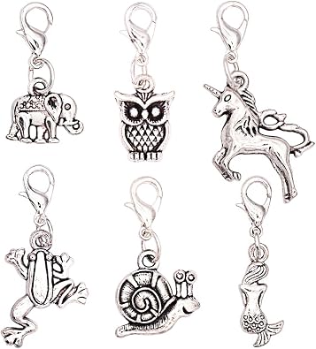 Zipper Pull Charms - Set of 6