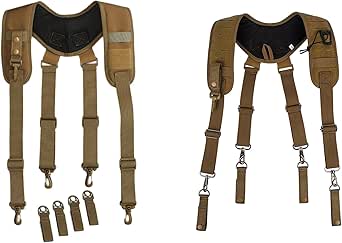 Bretelle Tattiche Melotough - Regolabili, Imbottite, Per Cintura, Verde Mimetico, Polizia - Foto 10