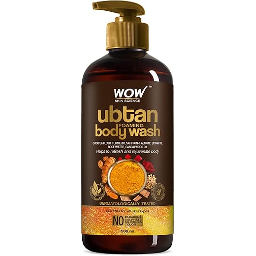 WOW Ubtan Body Wash - Tan Removal & Glow - 500mL