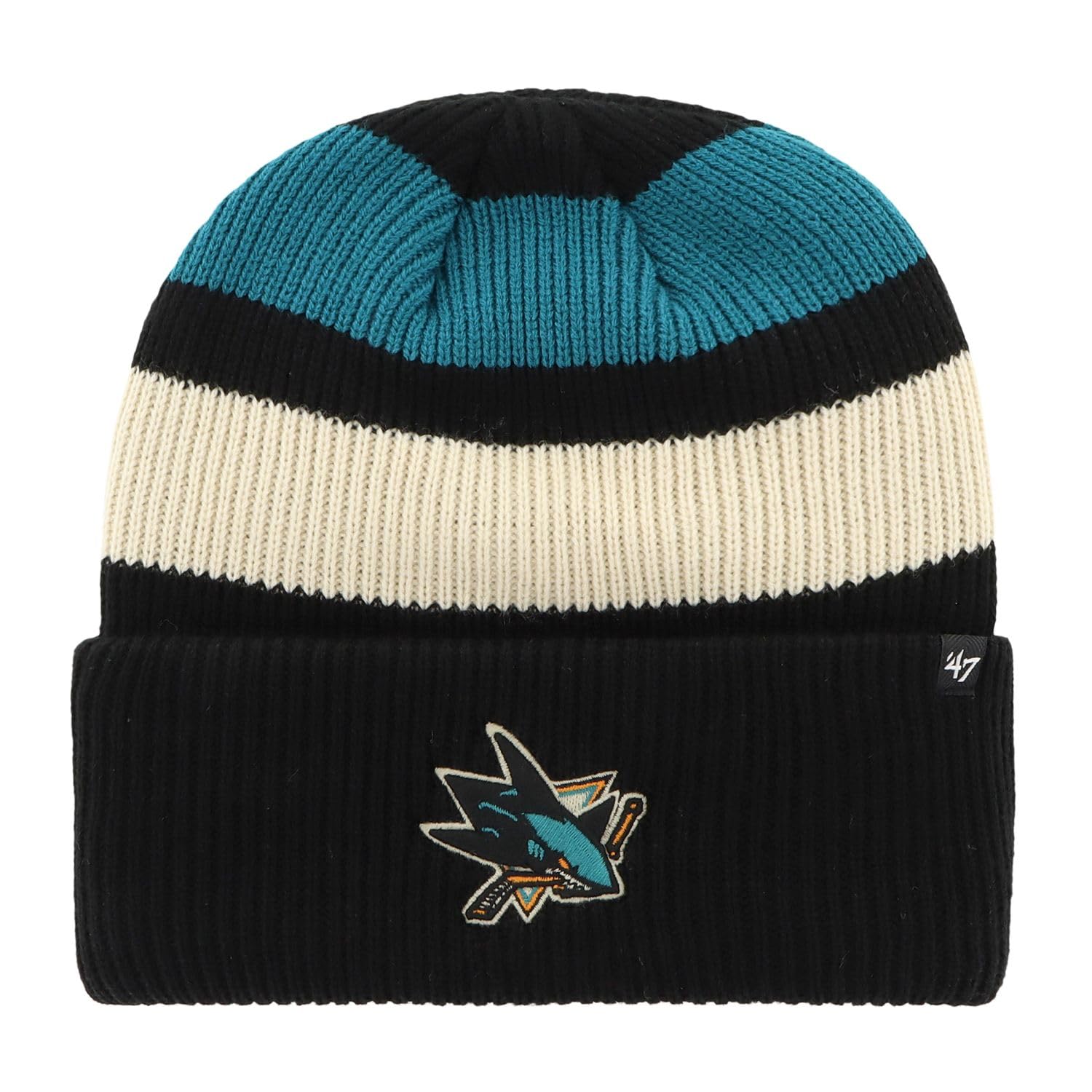 47 Brand Knit Winter Beanie - Jennings San Jose Sharks Black