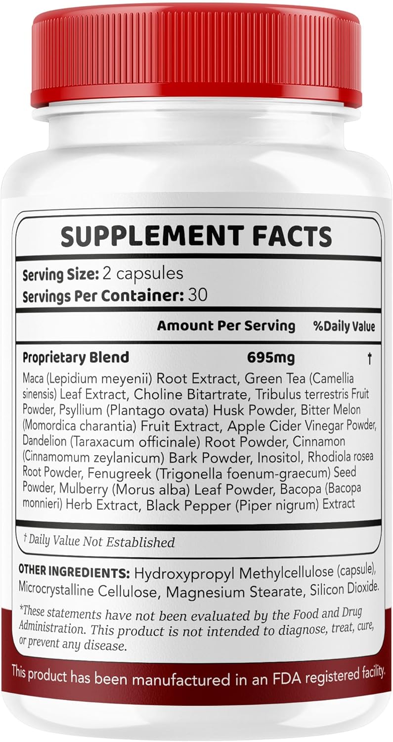 (5 Pack) Glyco Thrive Capsules - Official Glyco Thrive Premium Blood Support All Natural Advanced Formula Pills, GlycoThrive Maximum Strength Vitamins for Health & Wellness, 300 Capsules for 5 Months - Image 8