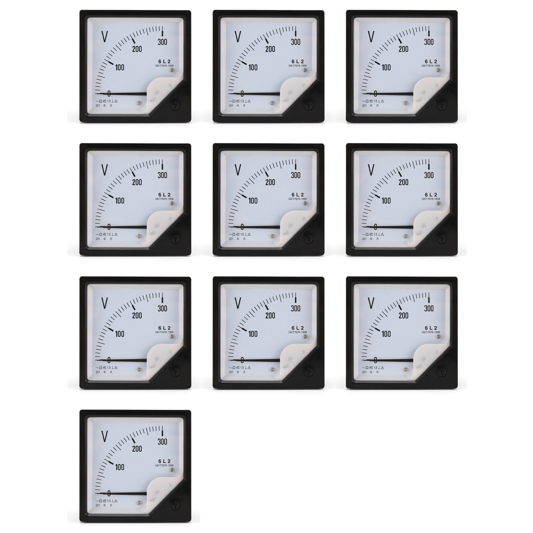 Jnchdghwa As Shown 10X 6L2 Voltmeter Ac 300V Pointer Type Voltage Meter Mechanical Header