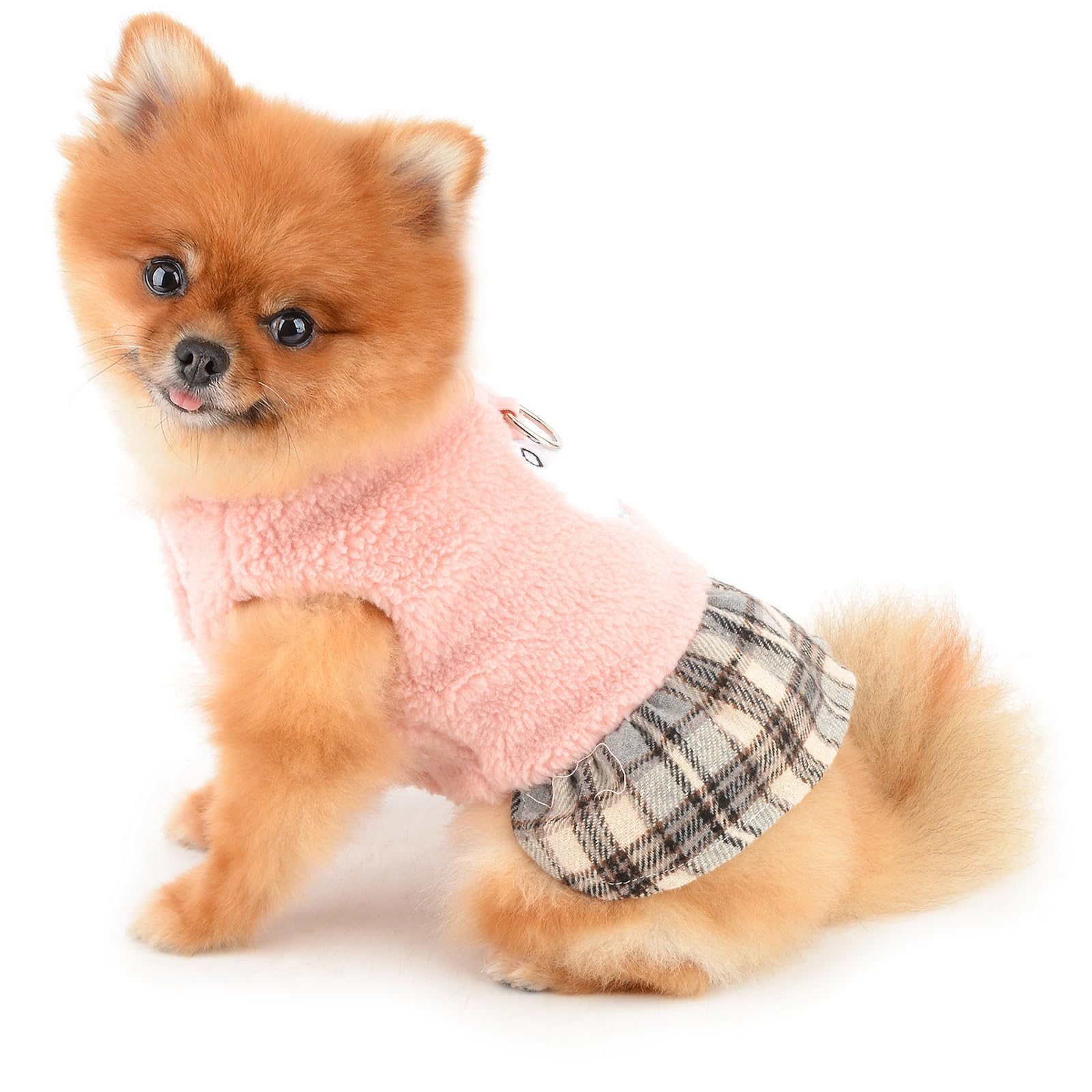 Amazon | PAIDEFUL 犬 服 小型犬服 秋冬 女の子 ワンピース