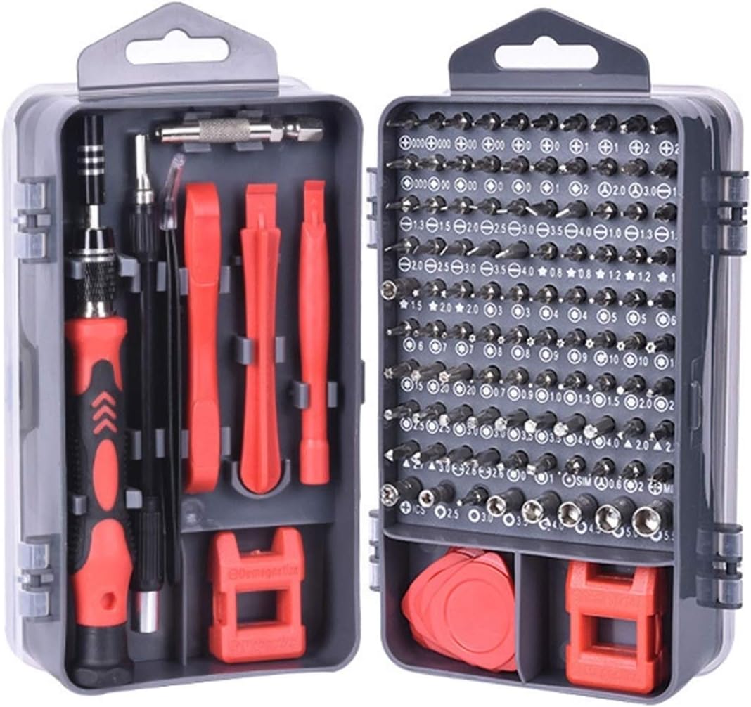 112 in 1 Screwdriver Set Magnetic Screwdriver Bit Torx Multi Mobile Phone Repair Tools Kit Electronic Device Hand Tool LiMePng (Color : 112 in 1 Gray)