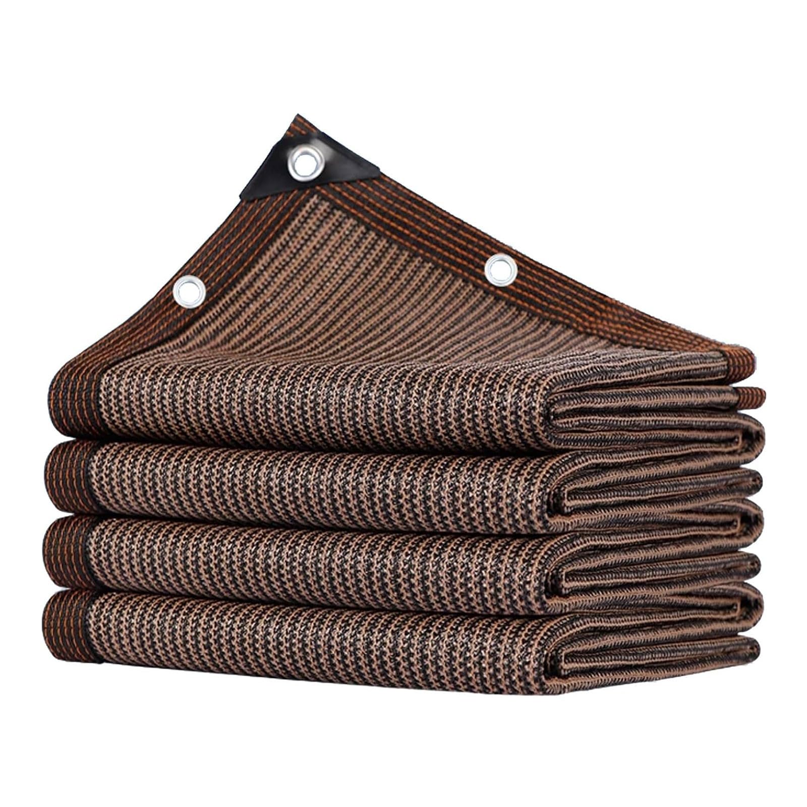 Filet d'ombrage extérieur marron 4x5m avec oeillets pour pergola de jardin