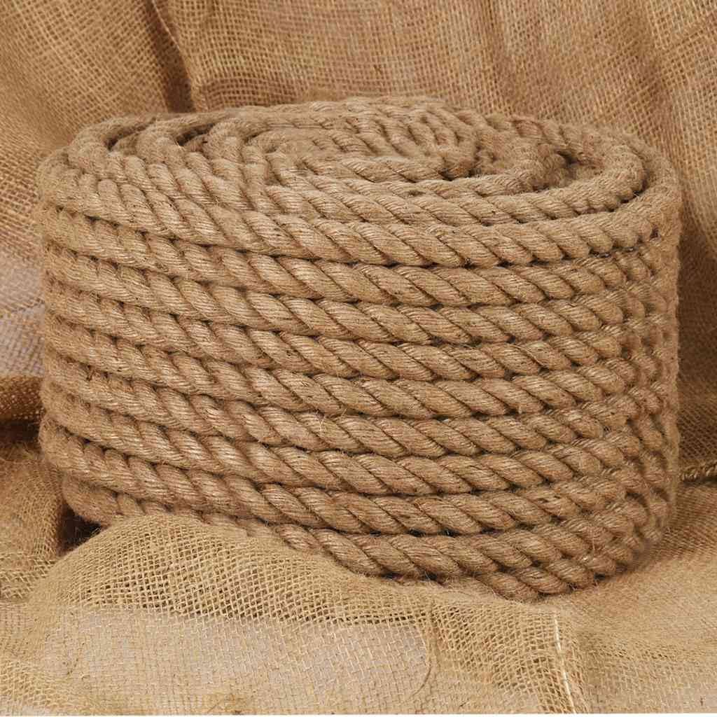 vidaXL Corda in Juta 100% Cordame Nautico Cavo per Giardino Misure Diverse