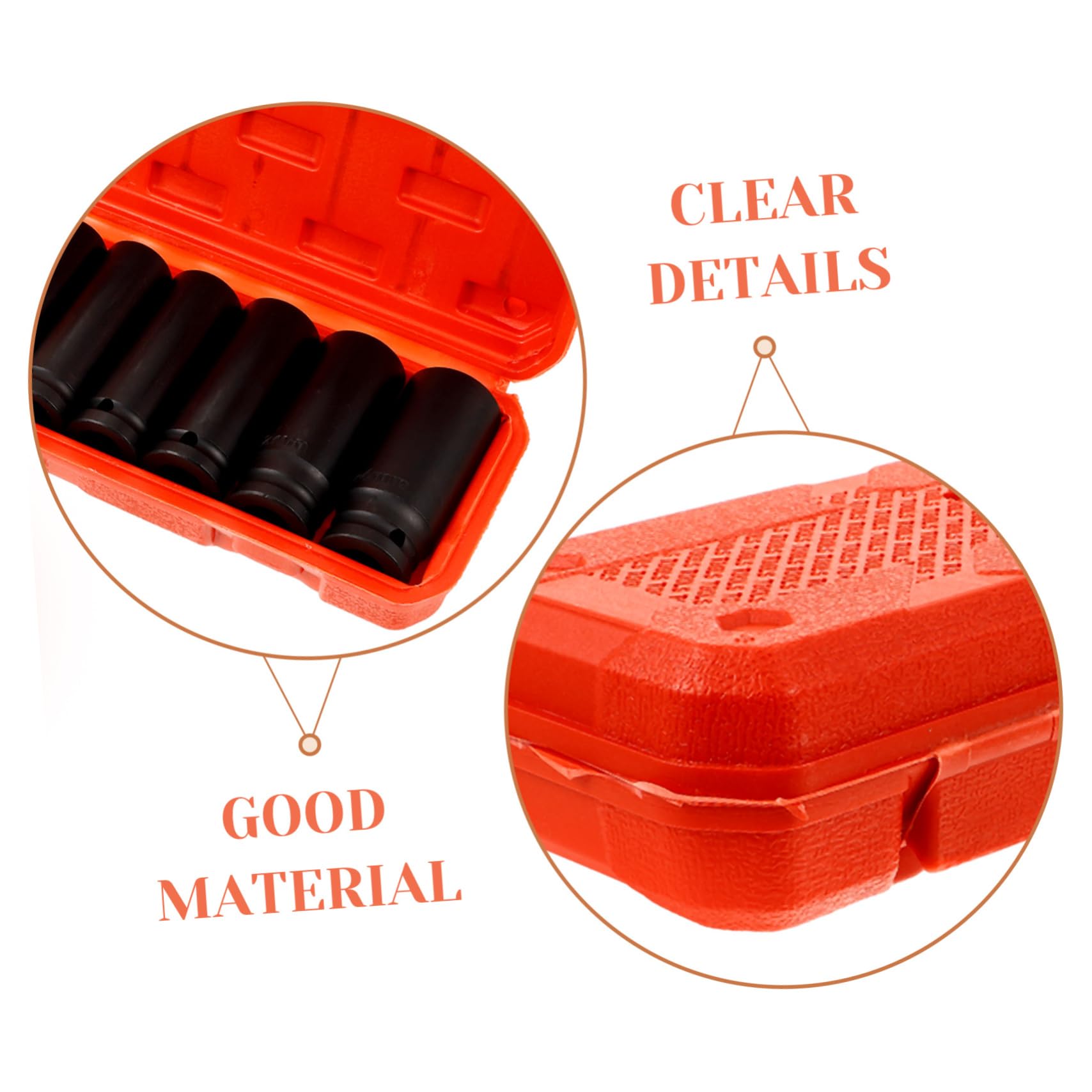 Set Bussole a Impatto 1/2 Pollici 10 Pezzi Metriche Profonde | Acciaio al Carbonio Elevato, Custodia Inclusa, Misure 8-21mm, per Lavori Meccanici e Riparazioni Auto