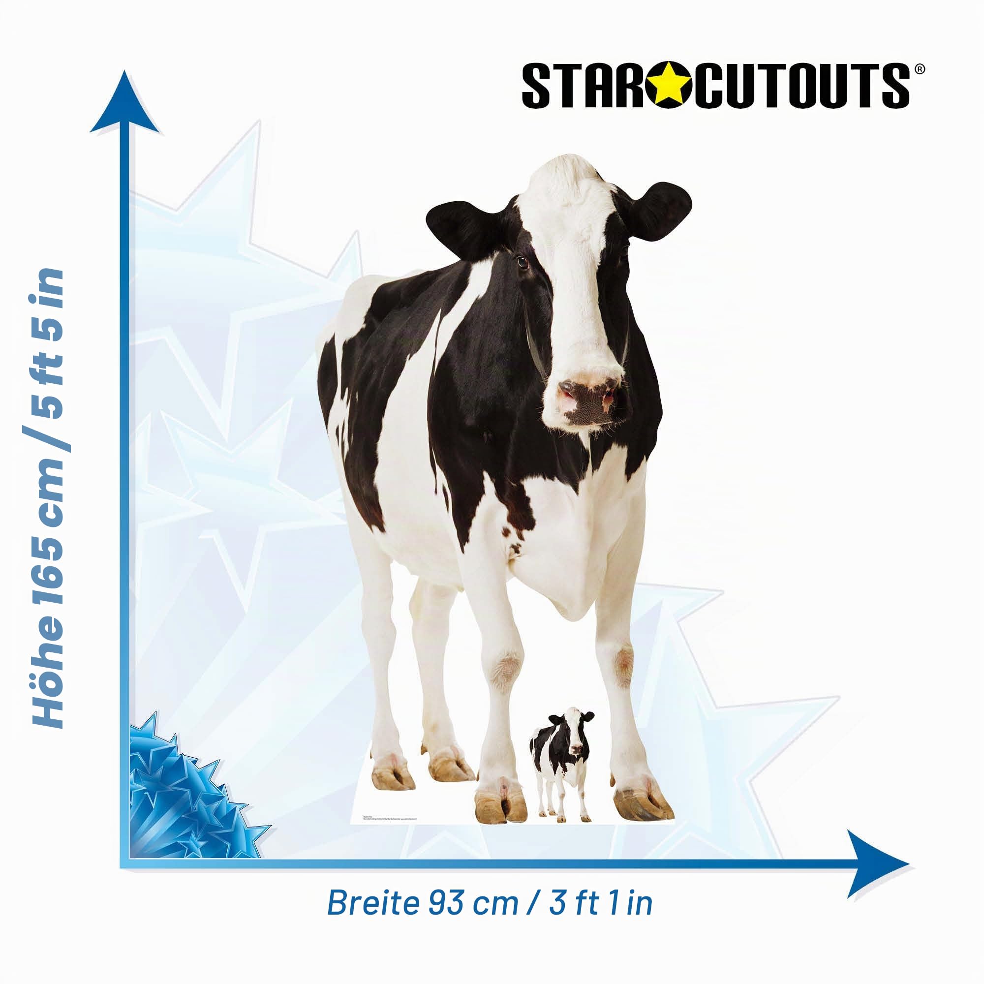 Star Cutouts Pappaufsteller Kuh