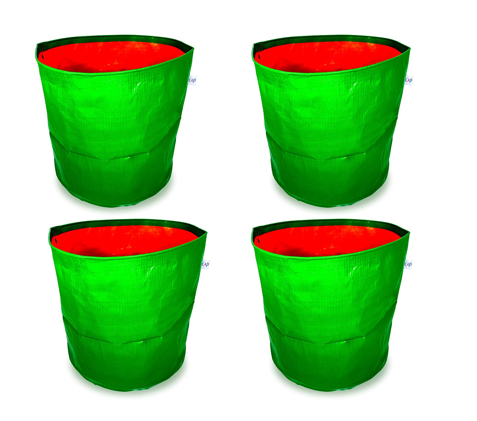 KAP HDPE and UV Treated Grow Bags Balcony Gardening and Terrace Gardening, Size (15" X 15" Inches) Pack of 4 (B09GMFH3DT) Amazon Price History, Amazon Price Tracker