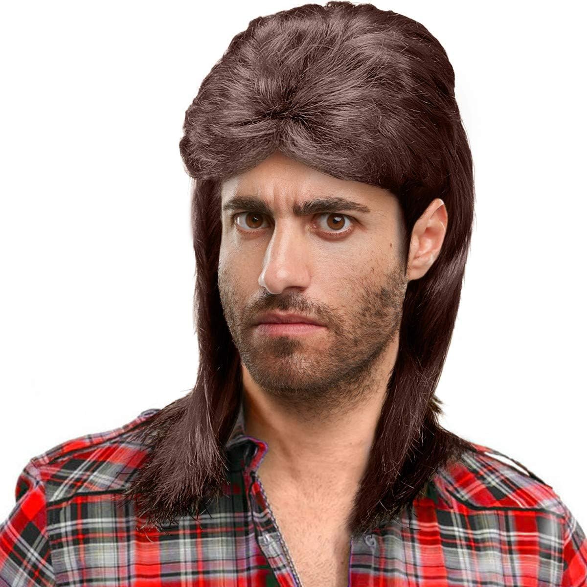 Mullet Wig Chav Vokuh Ila Wig Chav Wig Long Wig in 4 Colours Amazon.co.uk Toys & Games