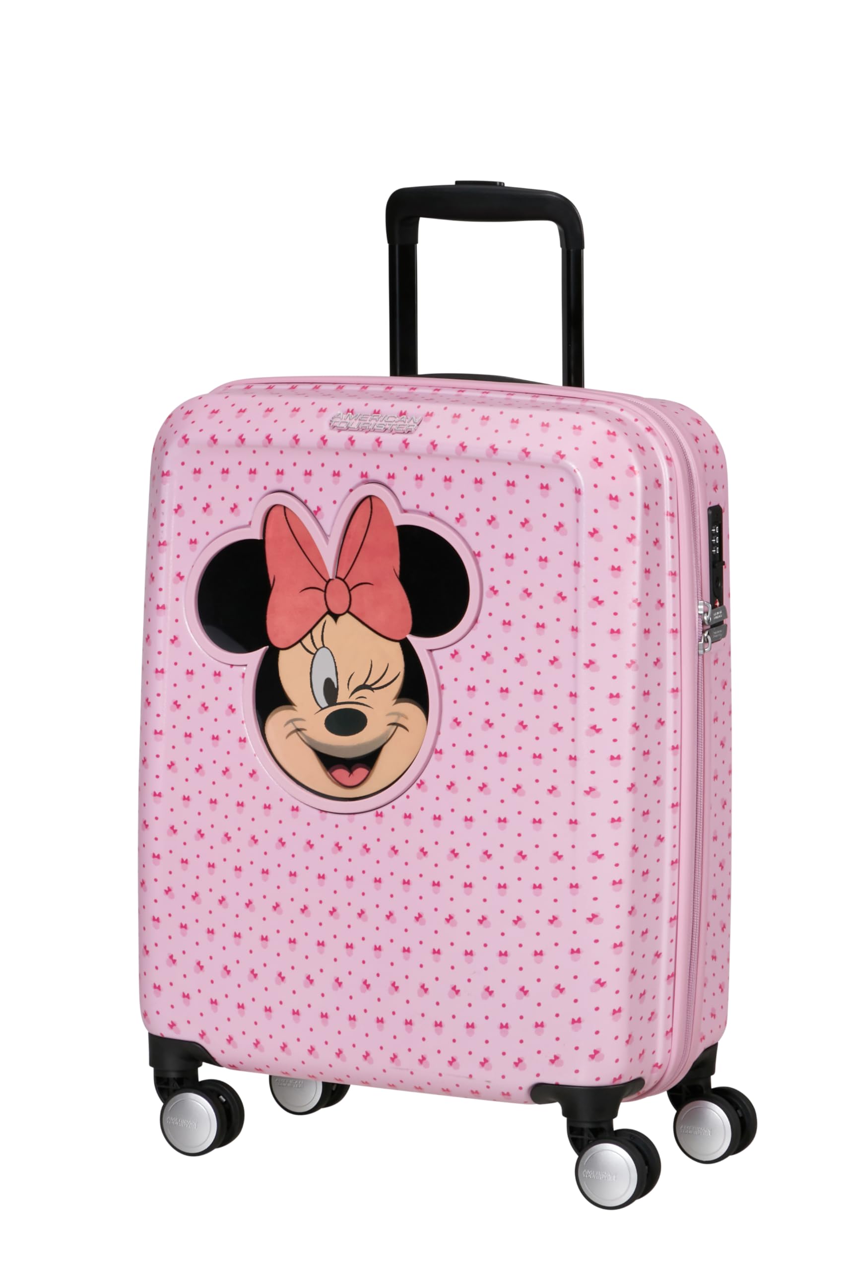 American Tourister Funlight Disney - Spinner S, Handgepäck, 55 cm, 36 L, Mehrfarbig (Minnie Lenticular Pink)