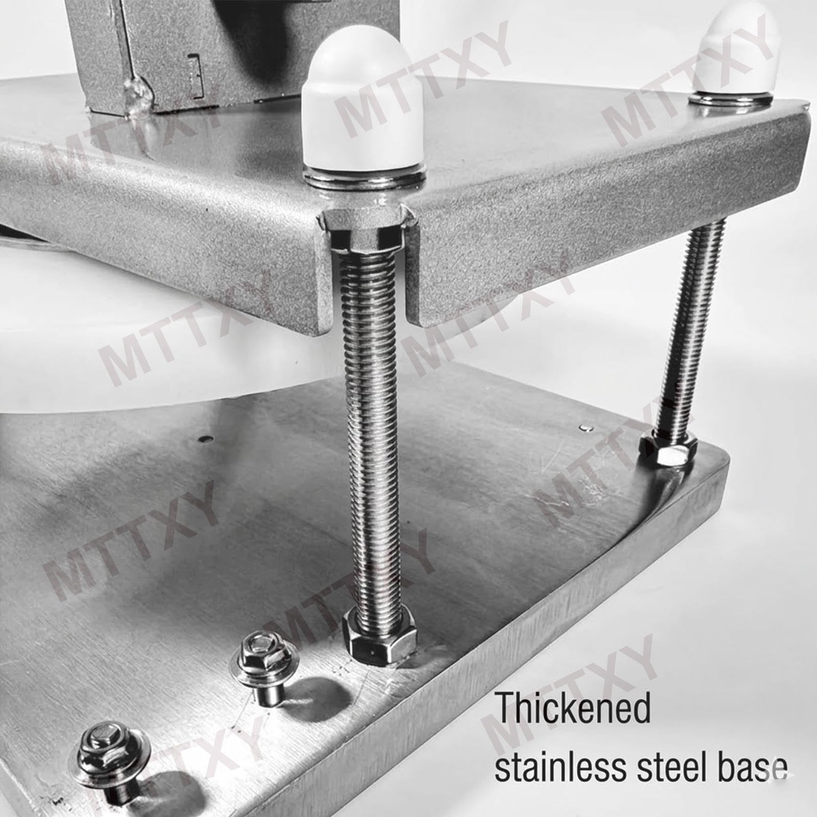 Kommerzielle manuelle Teigpresse, Edelstahl-Tortilla-Presse und Pizzakrusten-Maschine, robuste Handpresse mit Zugplatte für Chapati, Fladenbrot