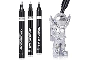 Premium Silver Mirror Chrome Paint Marker Pen for Scratch Repair