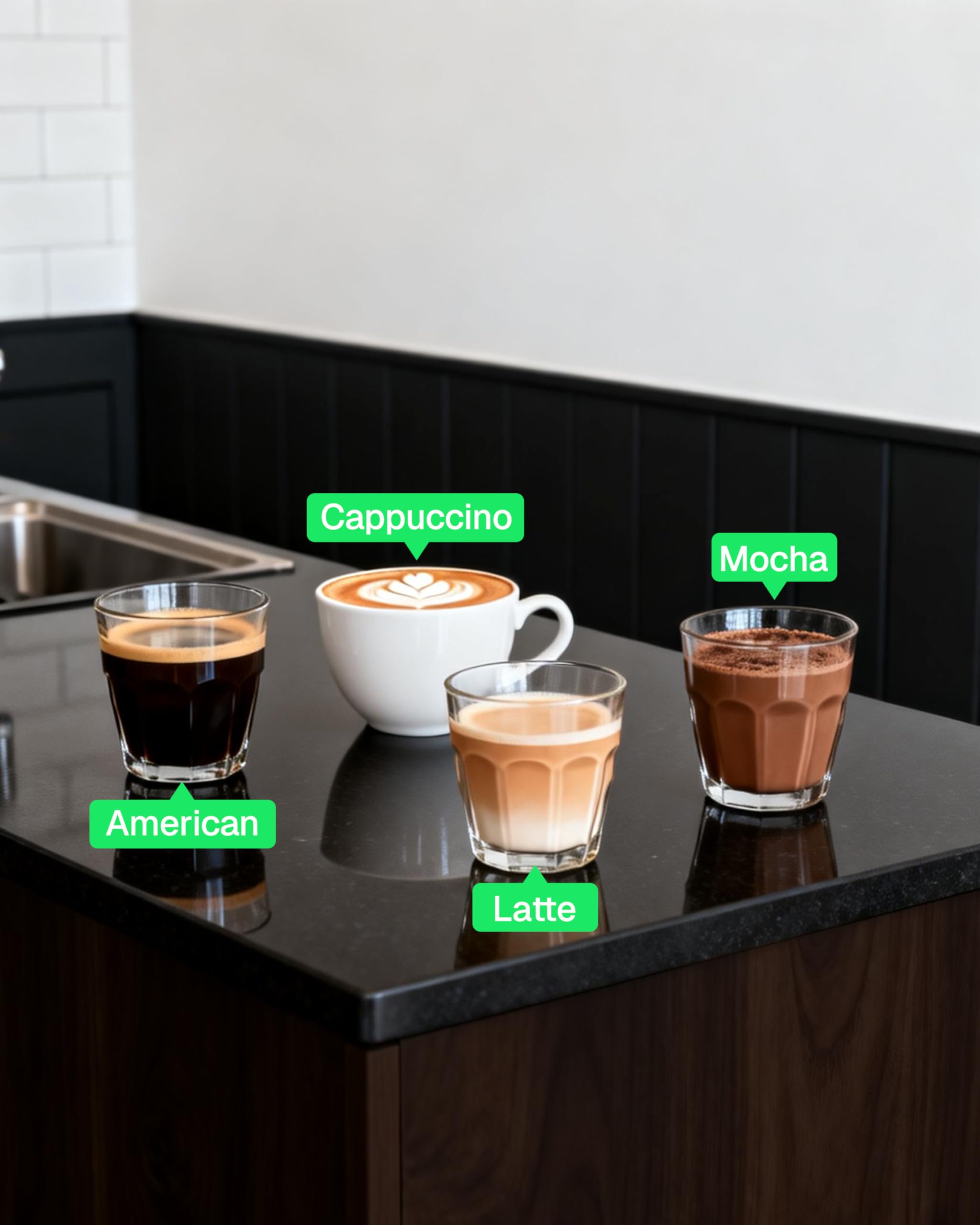 HBN Espresso Kaffeemaschine, 3,5 Bar, Espresso und Cappuccino Kaffeemaschine, 1-4 Tassen Edelstahl Kaffeemaschine mit Milchaufschäumer, Espressokocher mit Dampf
