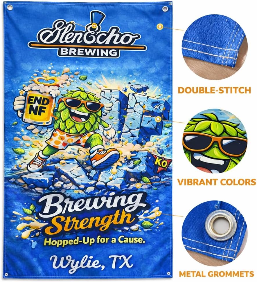 Custom Flags 4x6 ft | Ships Next Day, Made in USA | Custom Flag Banner, Customized Flags Banners | Personalize Print Your Own Logo Design Words Text - Vivid Color | Double Stitched | Brass Grommets - Single Sided (4' x 6' / 48" x 72")