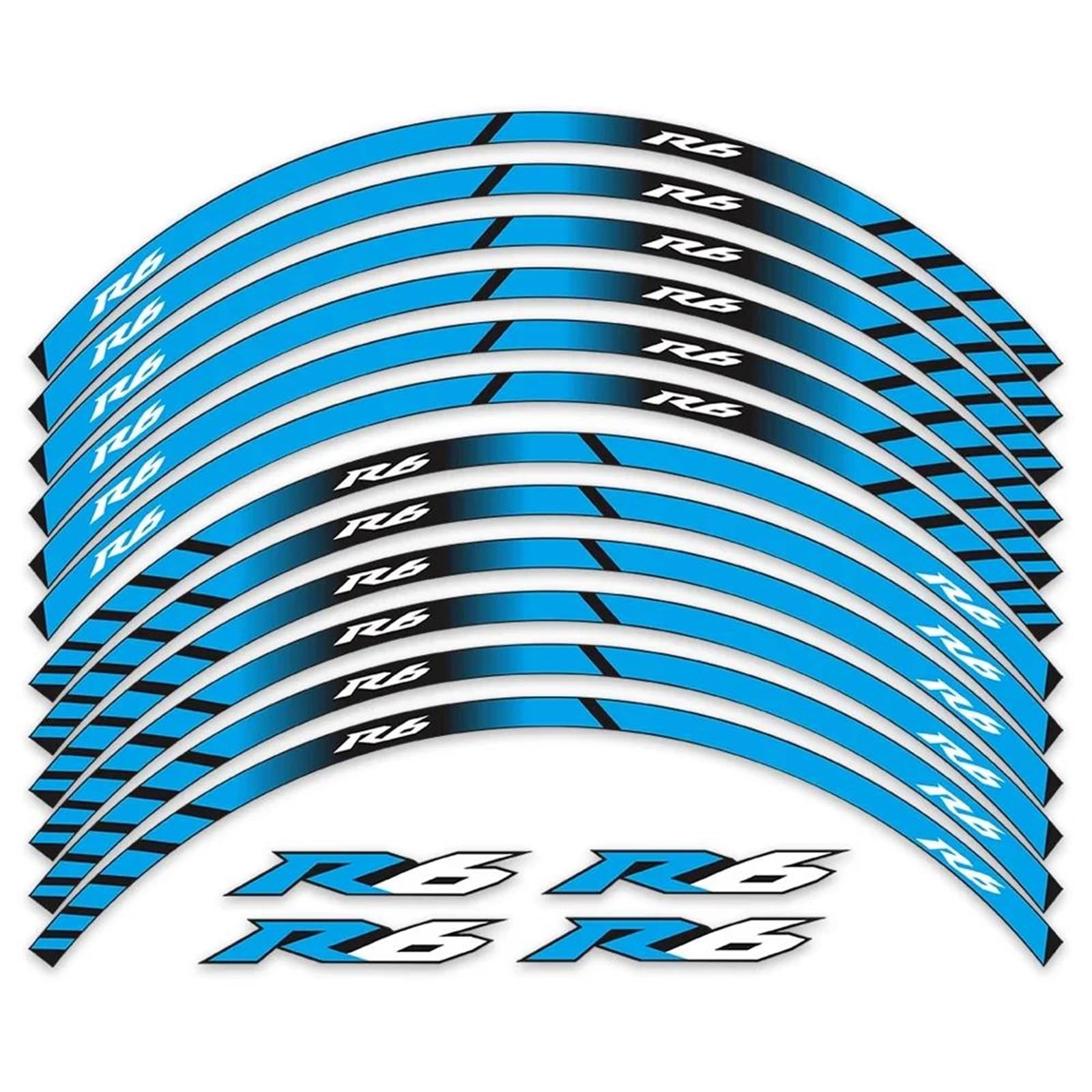Reflective Accessories Motorcycle Wheel Stickers Rim Stripes Waterproof Tape for Yamaha YZF R6 YZF-R6 YZFR6