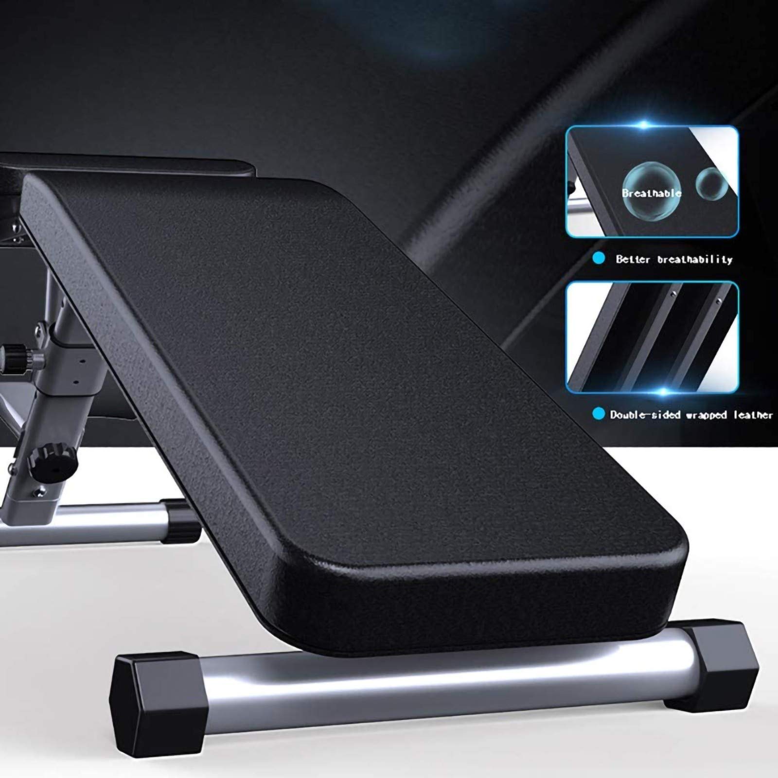 Attrezzatura Fitness Panca Pieghevole Inclinabile Regolabile, Attrezzatura Fitness Per Uso Domestico O Commerciale, Sgabello Pieghevole Con Manubri Sgabello Per Panca Piana Panche Per Pesi Multiuso,