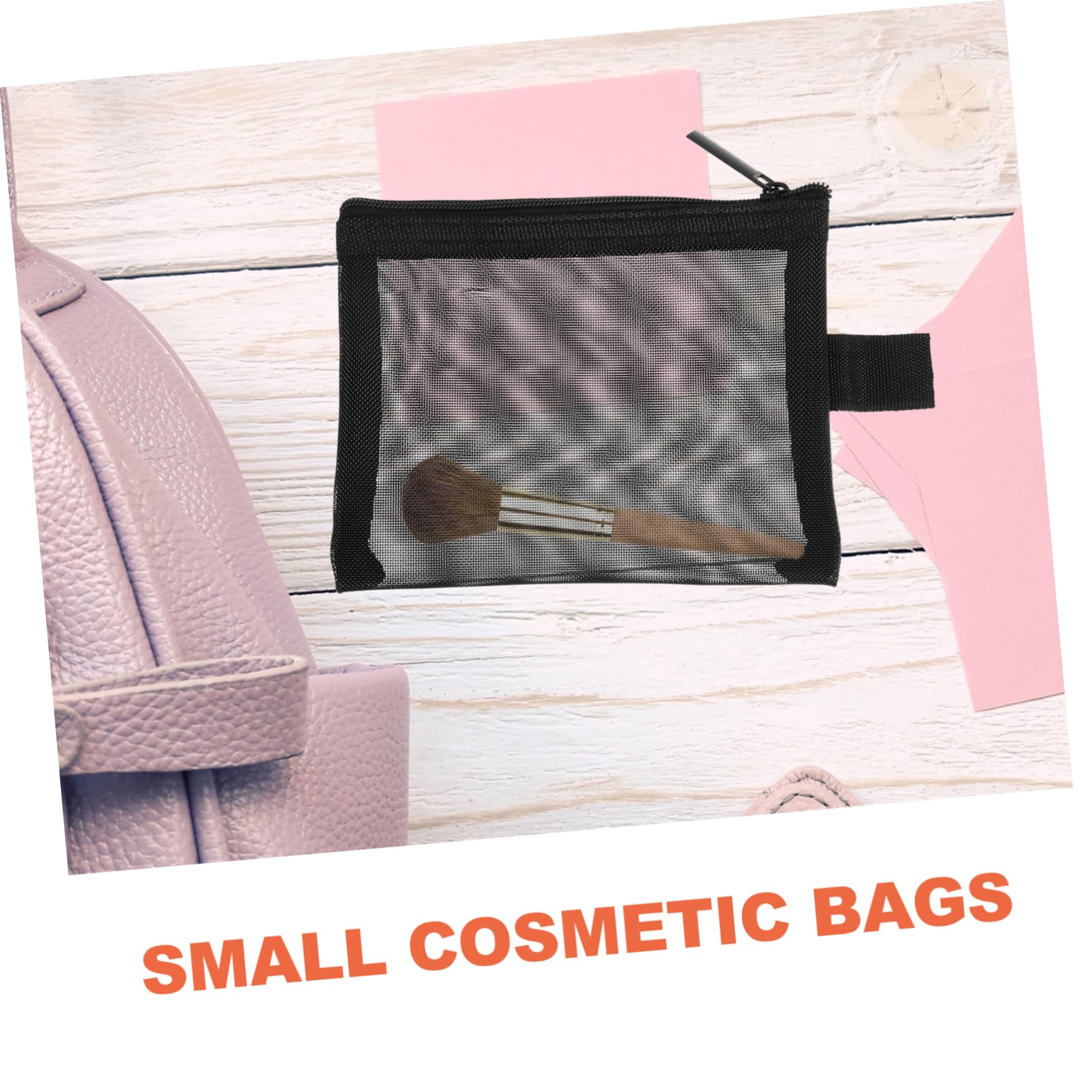 MAGICLULU 5 Set Di Borse Da Viaggio Per Cosmetici Borse Da Toeletta in Rete Piccole Borse Portatrucco Borse Porta Rossetto Portatili 4 Pezzi*5