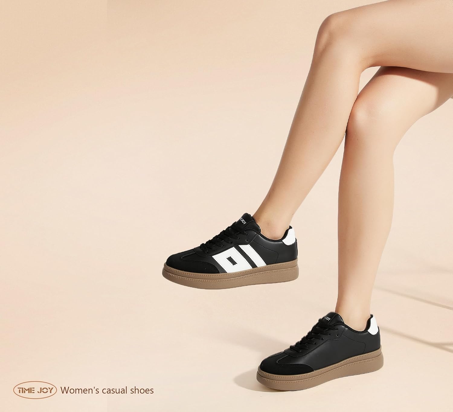 Women's Platform Sneakers Vintage Tennis Shoes with Thick Rubber Gum Sole Breathable Cushioned Comfort for Casual, Sporty & Streetwear - Image 8