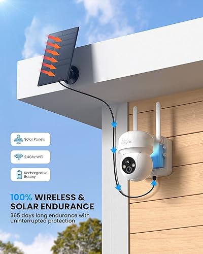 Miniatura 2 de TOAIOHO Cámaras de seguridad inalámbricas para exteriores, cámaras alimentadas por batería 2K para seguridad del hogar exterior, cámaras de