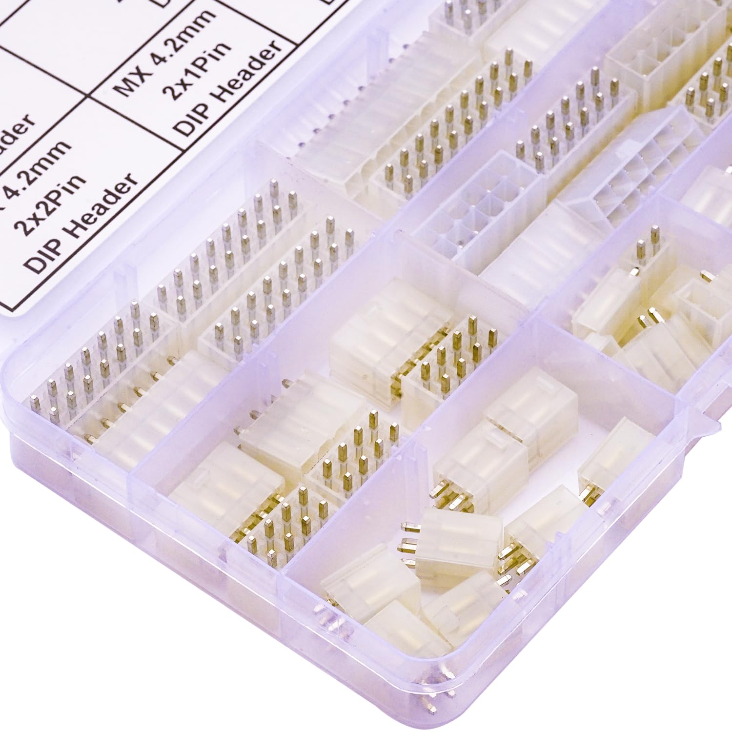 Mini-Fit Jr – En-tête DIP 4,2 mm compatible avec kit de connecteur Molex, MX4.2 double rangée 2 x 2/3/4/5/6/7/8/9/10/12P 5557 en-tête vertical à trou traversant (MX4.2D-DIP-Ver)