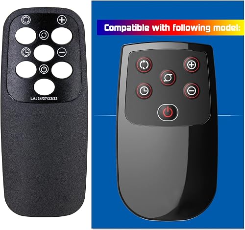 Replacement Remote Control for Lasko 2033617A 2033617B 2033627 5790 5592 CT22410 CT22420 CT16670 CT22650 CT22722 CT22766 CT30754 CT30754C CT32950 CT32960 751320 5165 5160 Ceramic Tower Heater