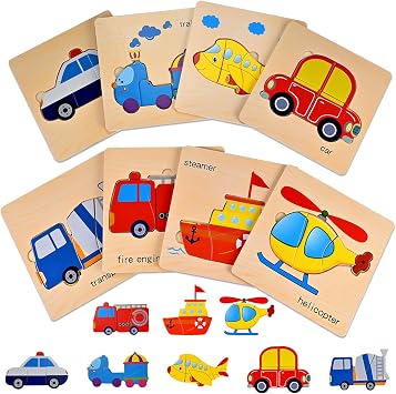 Wooden Puzzles for Toddlers 1-3, Toddler Puzzles Ages 2-4