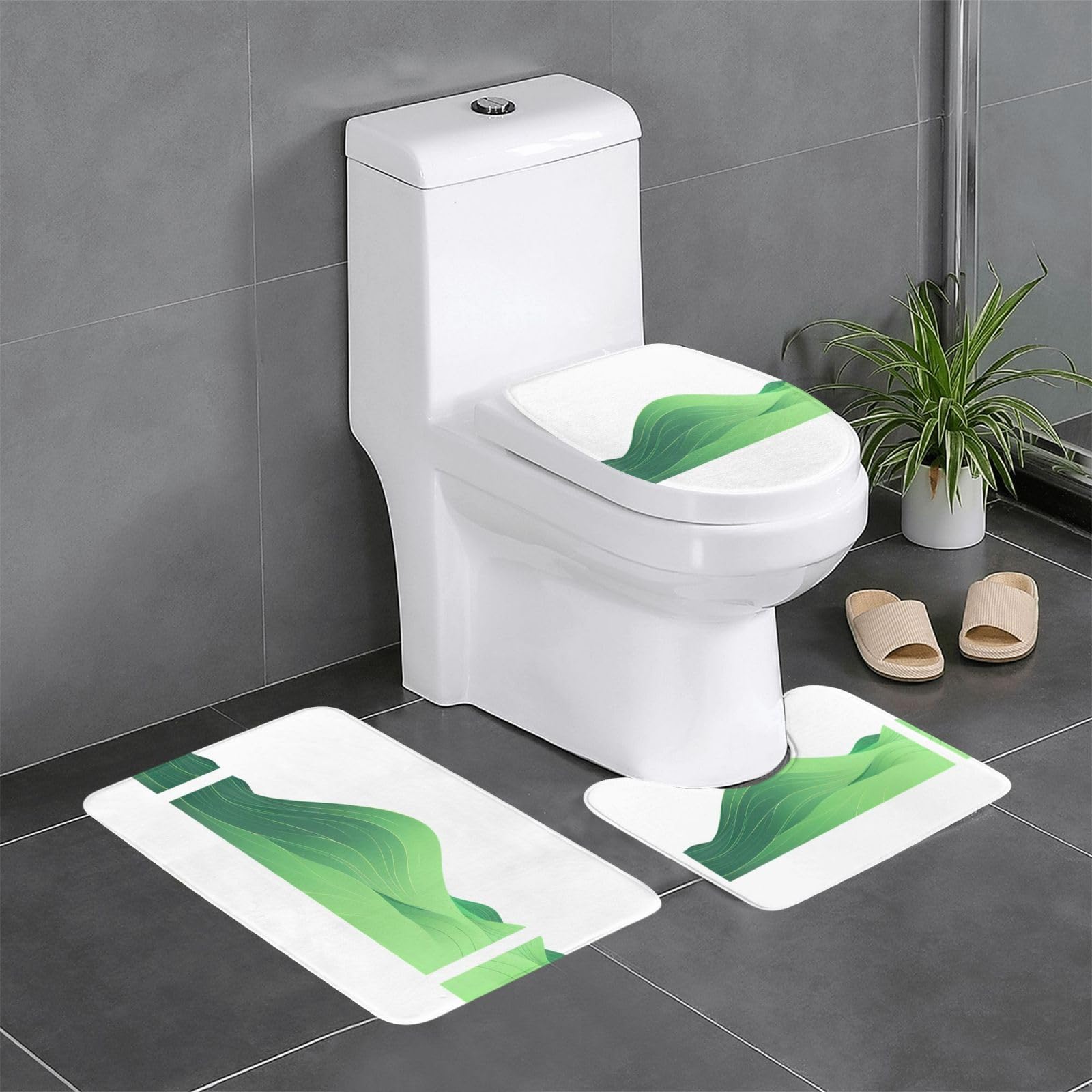 Tapis de salle de bain faciles à nettoyer WHJSSF contre les sols humides