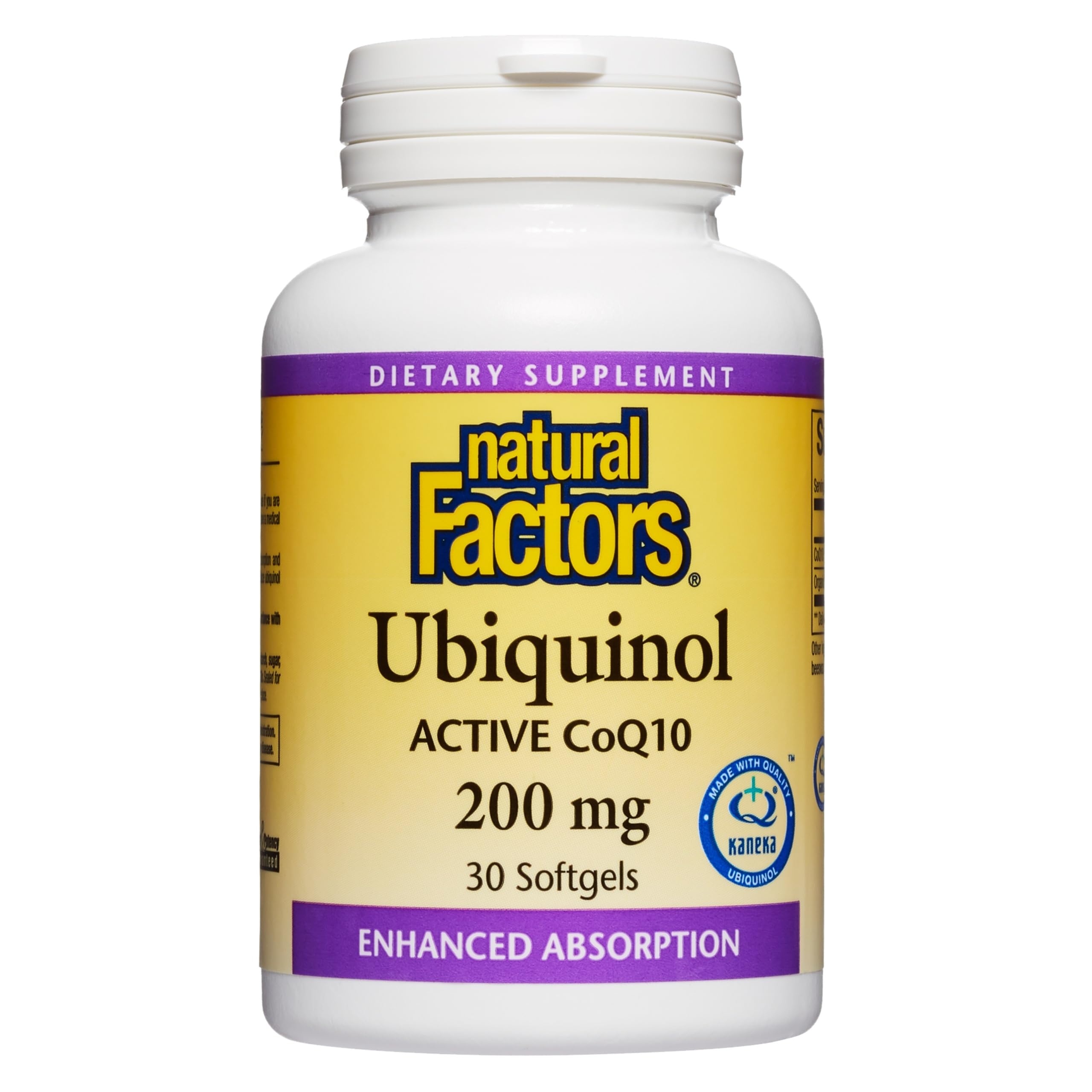 Natural Factors Ubiquinol Active CoQ10 200 mg, 30 Softgels 6 Count (Pack of 5)