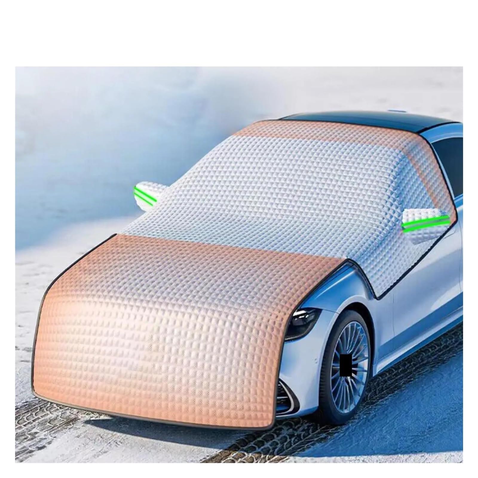 Copinverno Ertura per Parabrezza Auto Parabrezza Invernale per Auto Copertura antigelo Protezione antigelo Mezza Finestra di Ghiaccio Parasole