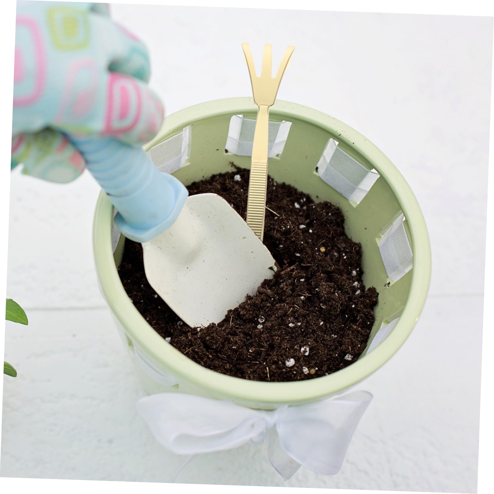 BESPORTBLE Professional Bonsai Tweezers Garden Rake Tool Stainless Steel for Bonsai Root Raking and Moss Organizing