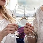 Krosno Large White Wine Glass | Set of 4 | 13.2 oz | Avant-Garde Collection | Perfect for Home, Restaurants and Parties | Dishwasher Safe | Lead-Free Crystal Glass | Lead-Free Crystal Glass, Perfect for Home, Restaurants and Parties, Dishwasher Safe