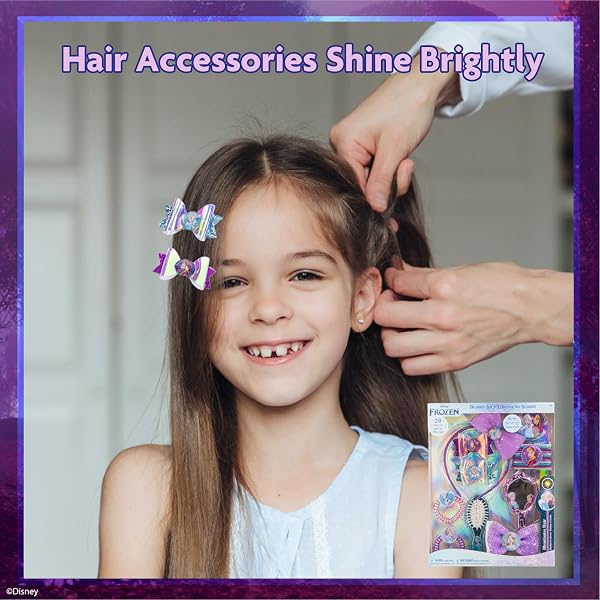 Townley Girl Disney Frozen Kit d'accessoires pour Cheveux pour Filles à partir de 3 Ans (20 pièces) - 4