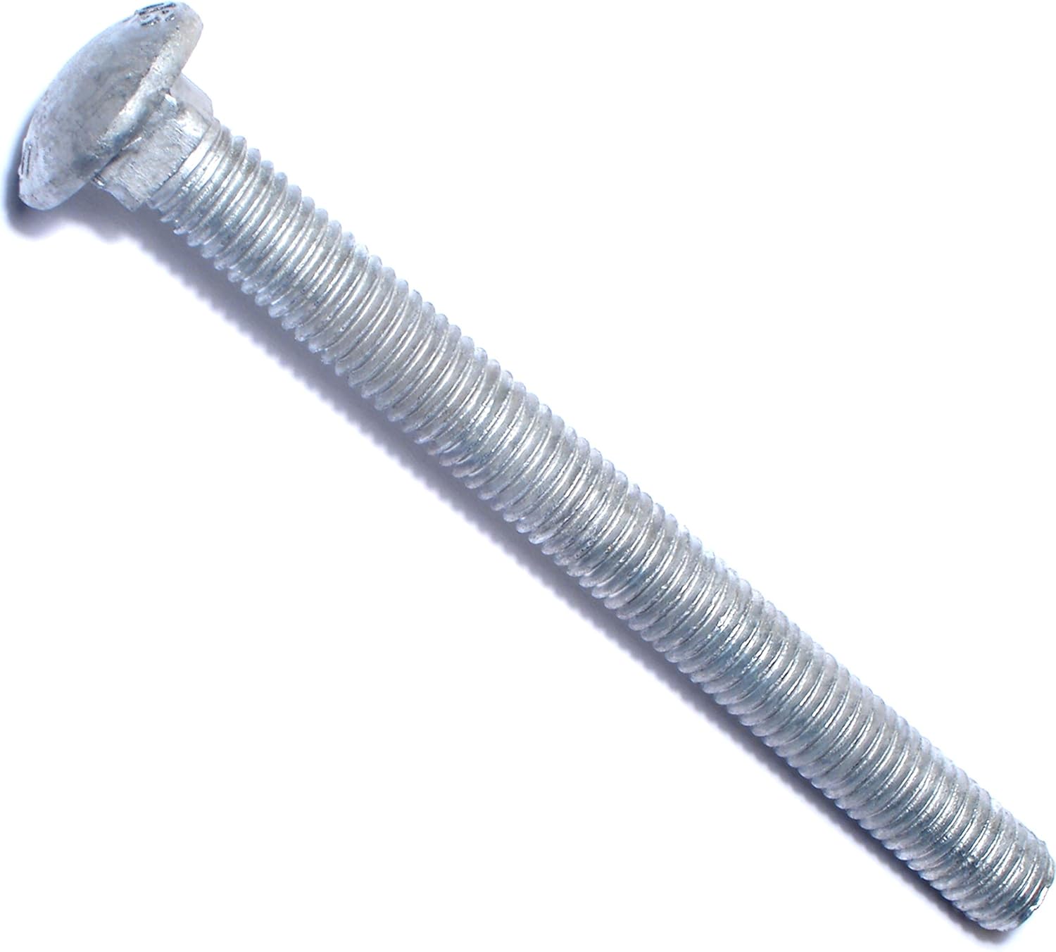 1/2-13 X 12 Inch Galvanized Carriage Bolts - 25 Piece Set For Construction & Woodworking