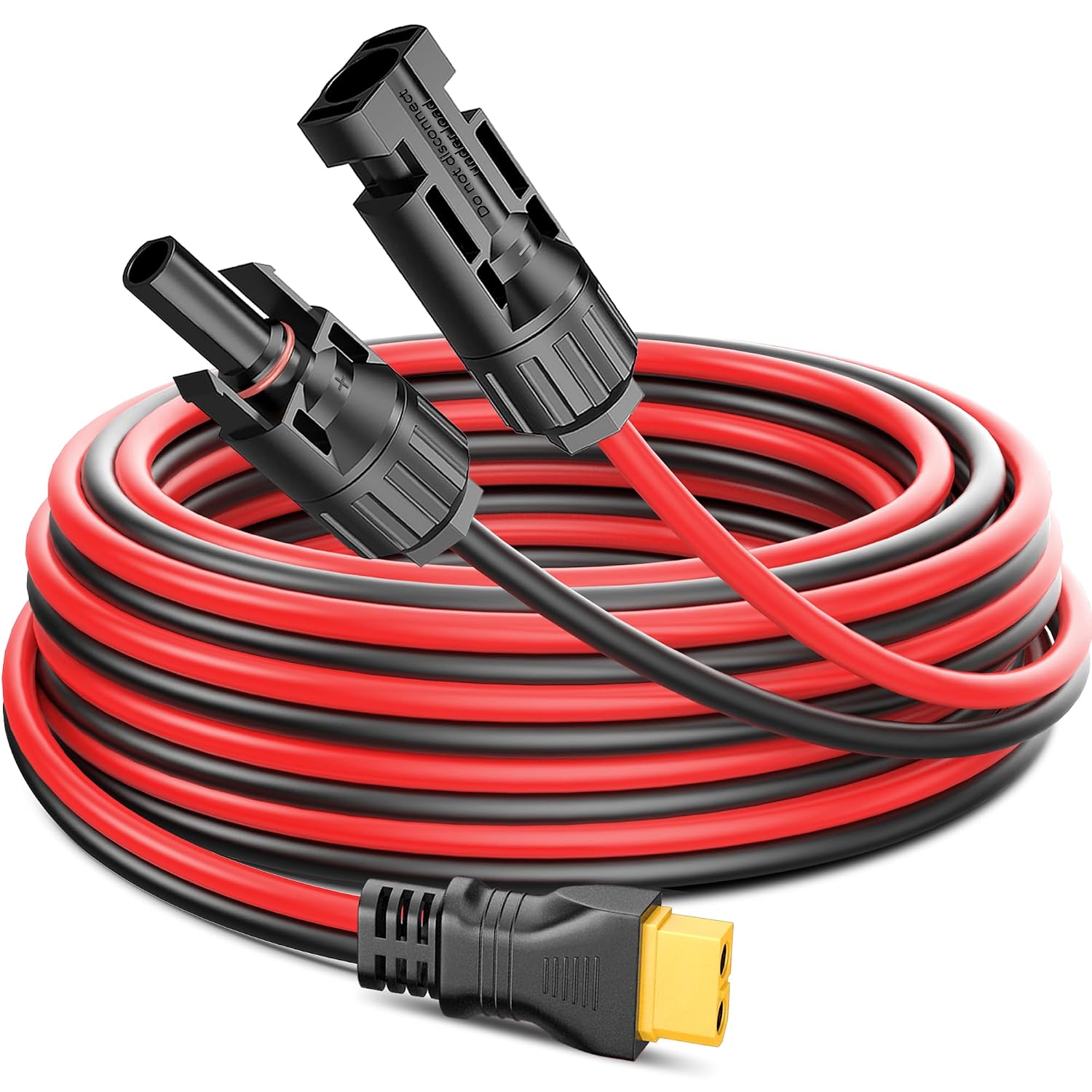 Gonifeto Solar Connector to XT60 Cable(12AWG 25ft), Solar Battery Charge Extension Wire for Ecoflow Generator, Solar Panel