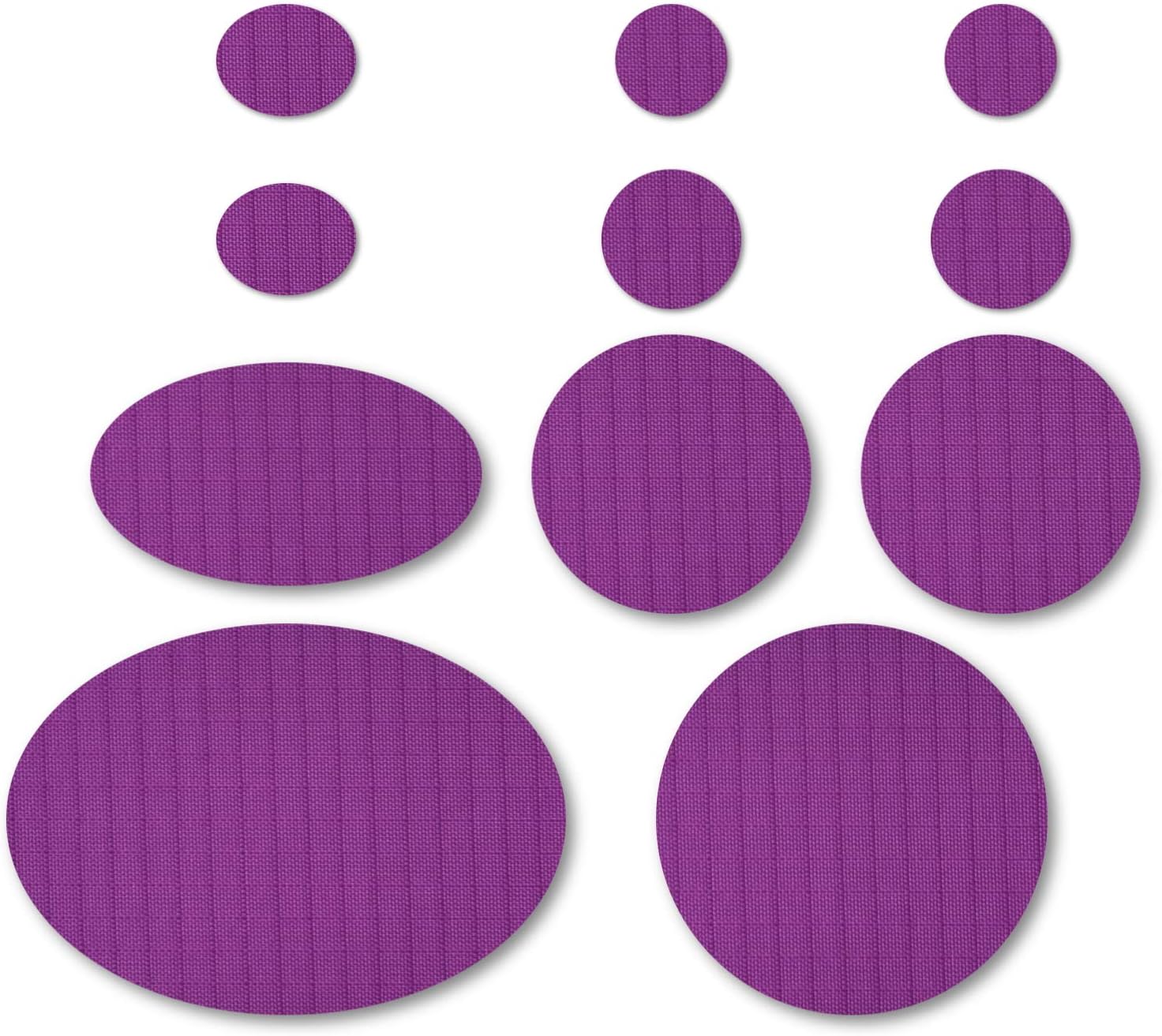 Nordtown Puffer Down Jacket Repair Patches | Dark Purple, Self-Adhesive, Pre-Cut, Waterproof, Subtle, Rip-Stop Nylon Fabric to Fix Jackets, Tents, Sleeping Bags, Ski Pants (11 Pieces)…