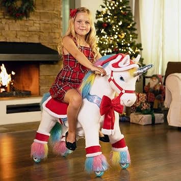 PonyCycle Ride on Horse Christmas Costume Suits for Model U/Moldel E/Model Y Size 4 for Age 4-7