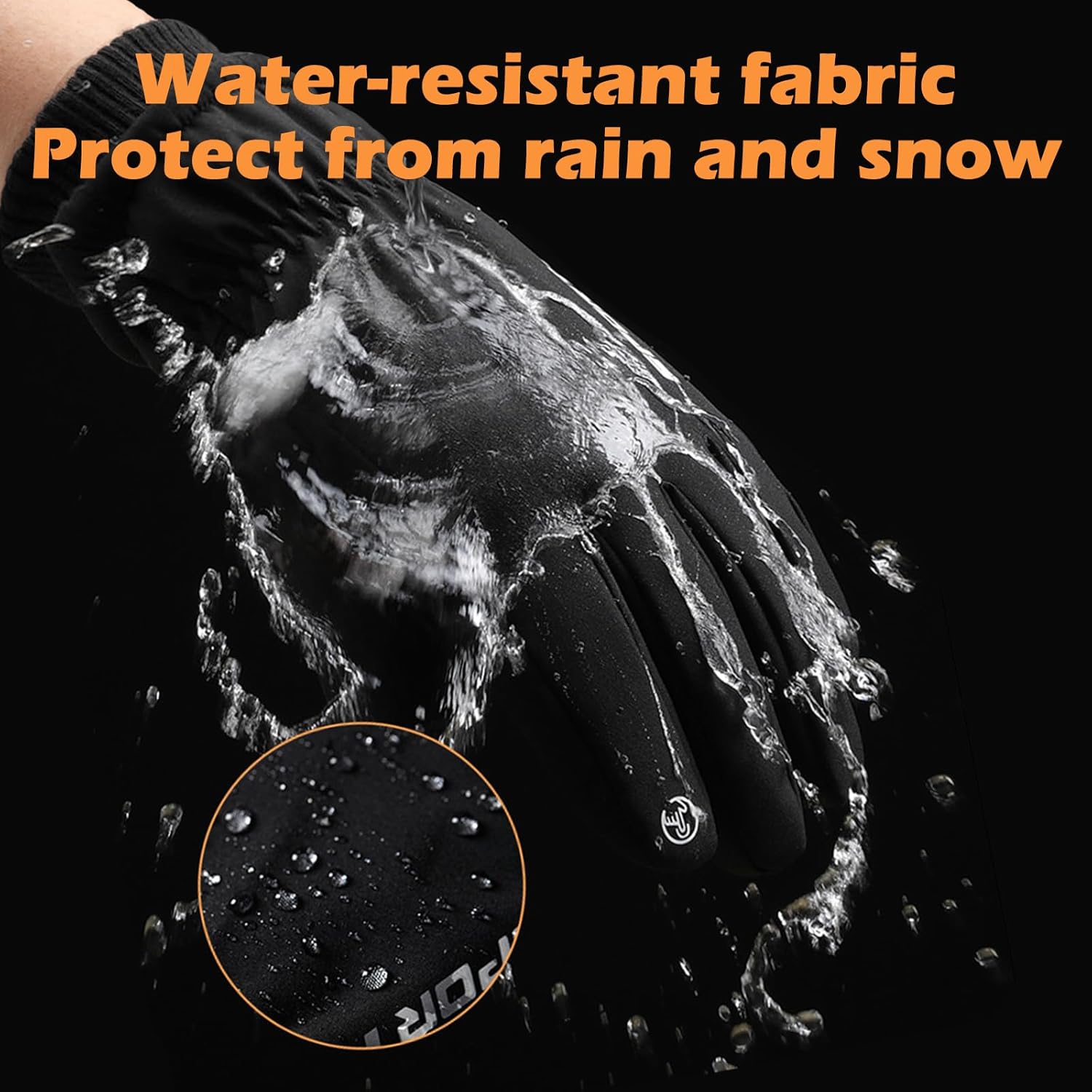 Ski Gloves, Snow Gloves for Cold Weather 3M Thinsulate Winter Gloves for Men Women, Warm Waterproof Anti-Slip Touchscreen for Skiing Snowboarding Outdoor Activities - Image 4