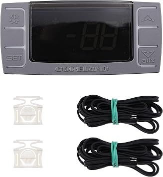 Temperature Controller for Commercial Freezer 120V 50-60hz XR06CX-4N1F1 | Moisture resistant rigid plastic casing, commercial fridge digital temperature control replacement, standard OEM size
