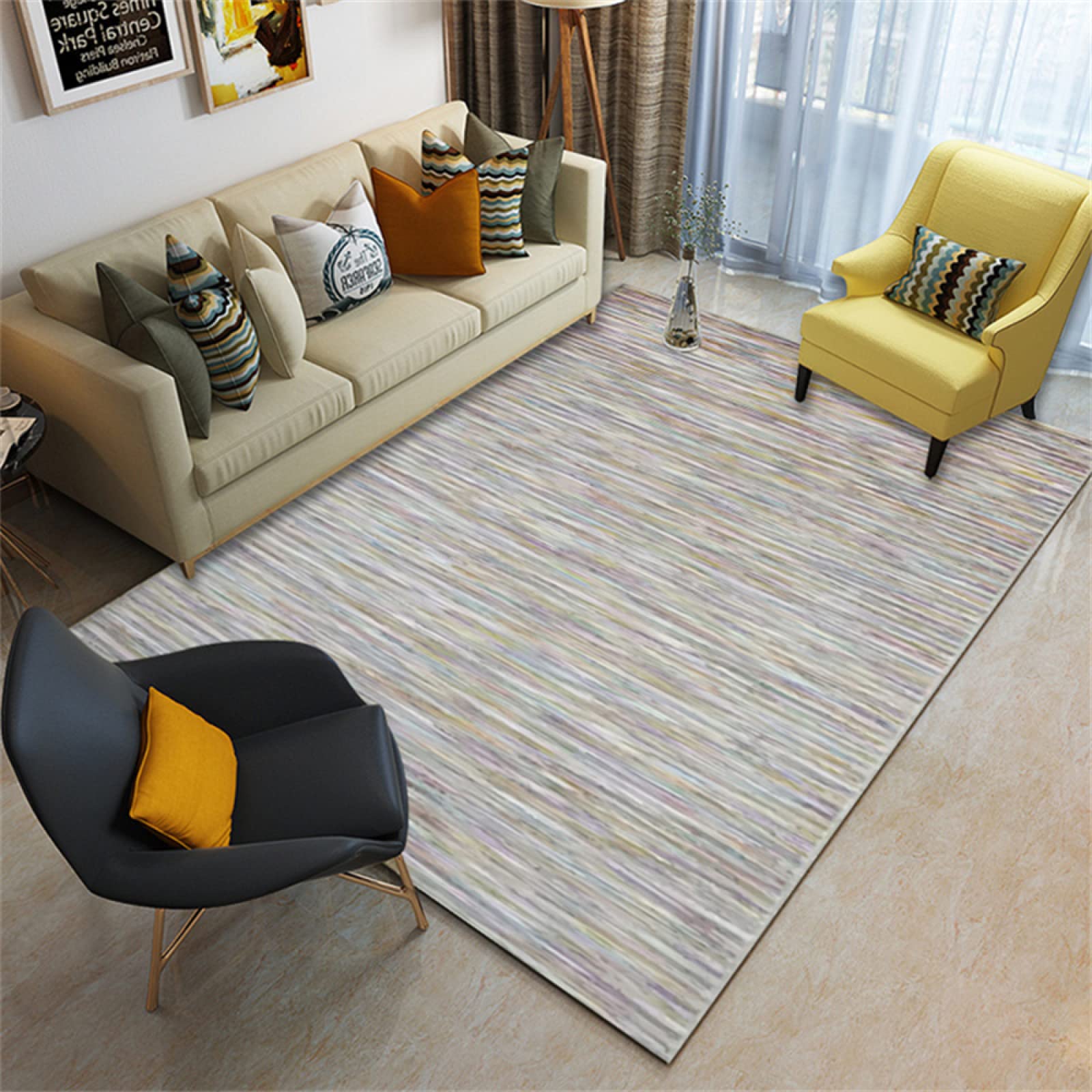 Tapis colorés de salon et de grande taille pour une décoration moderne 170x240cm