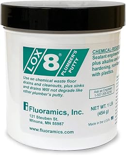 9722168 Lox-8 Plumbers Putty 453 Gram Jar (Net Wt 16 Oz)