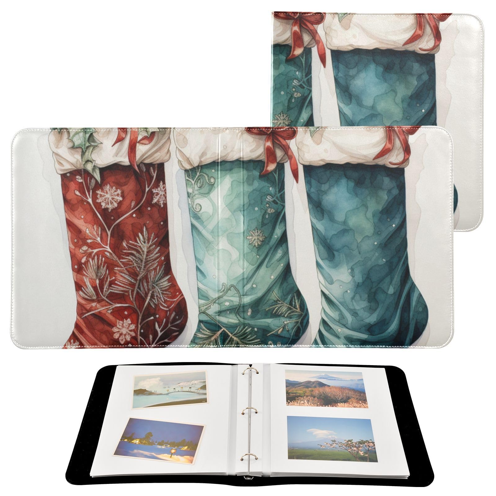 タペストリー3本セット Amazon.com: PDZRMY Three Christmas Stockings Photo Album