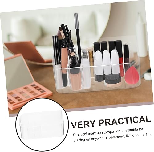 Miniatura 5 de Cabilock Soporte para brochas de maquillaje, organizador de maquillaje pequeño para cosméticos, caja de pinceles, lápiz labial, cuidado de la piel,