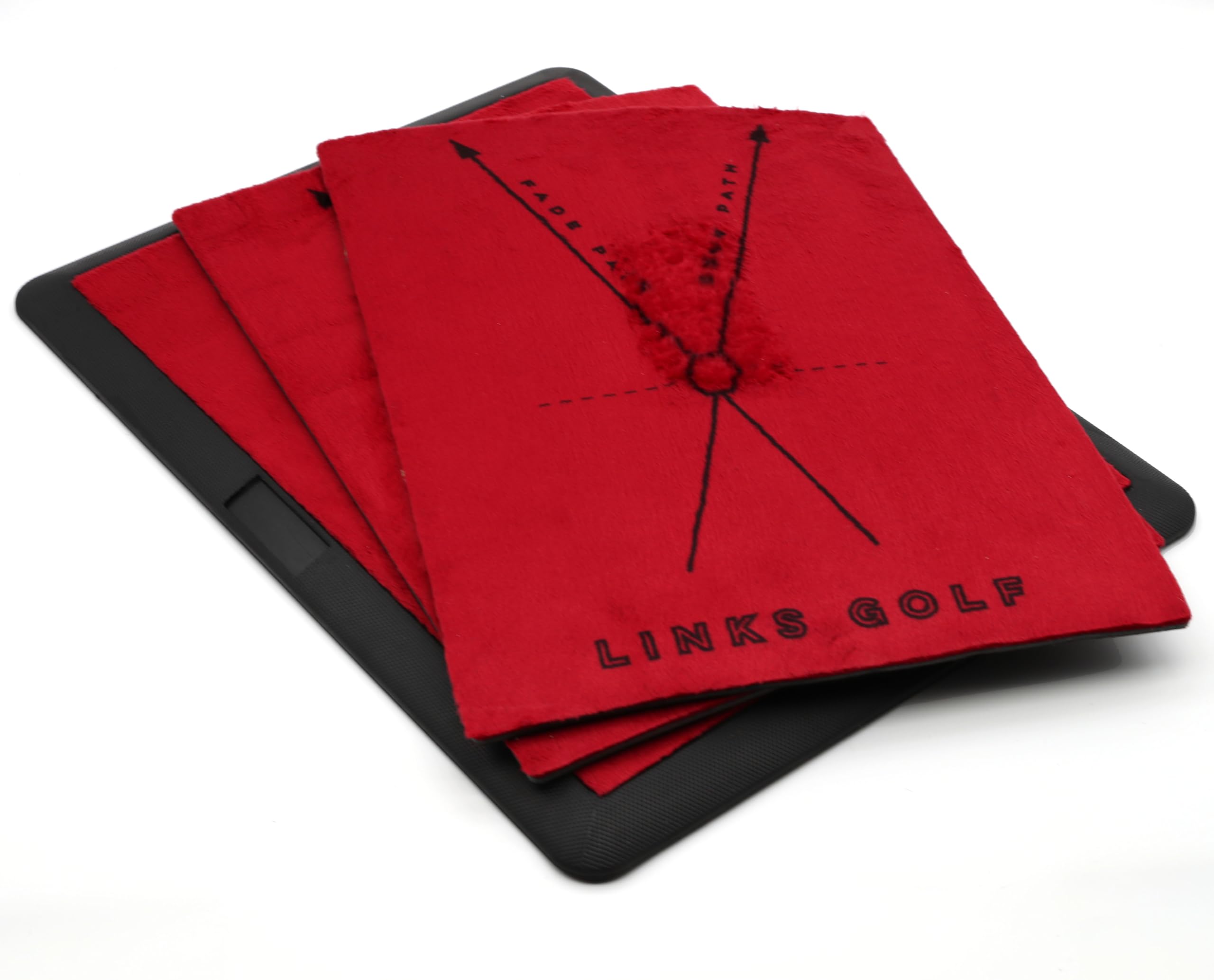 Links GolfPremium Impact Golf Mat + Replacement Mat - Instant Swing Path Feedback Practice Mat - Advanced Swing Guides, Custom Colors - Divot Board with Heavy Duty Rubber Backing