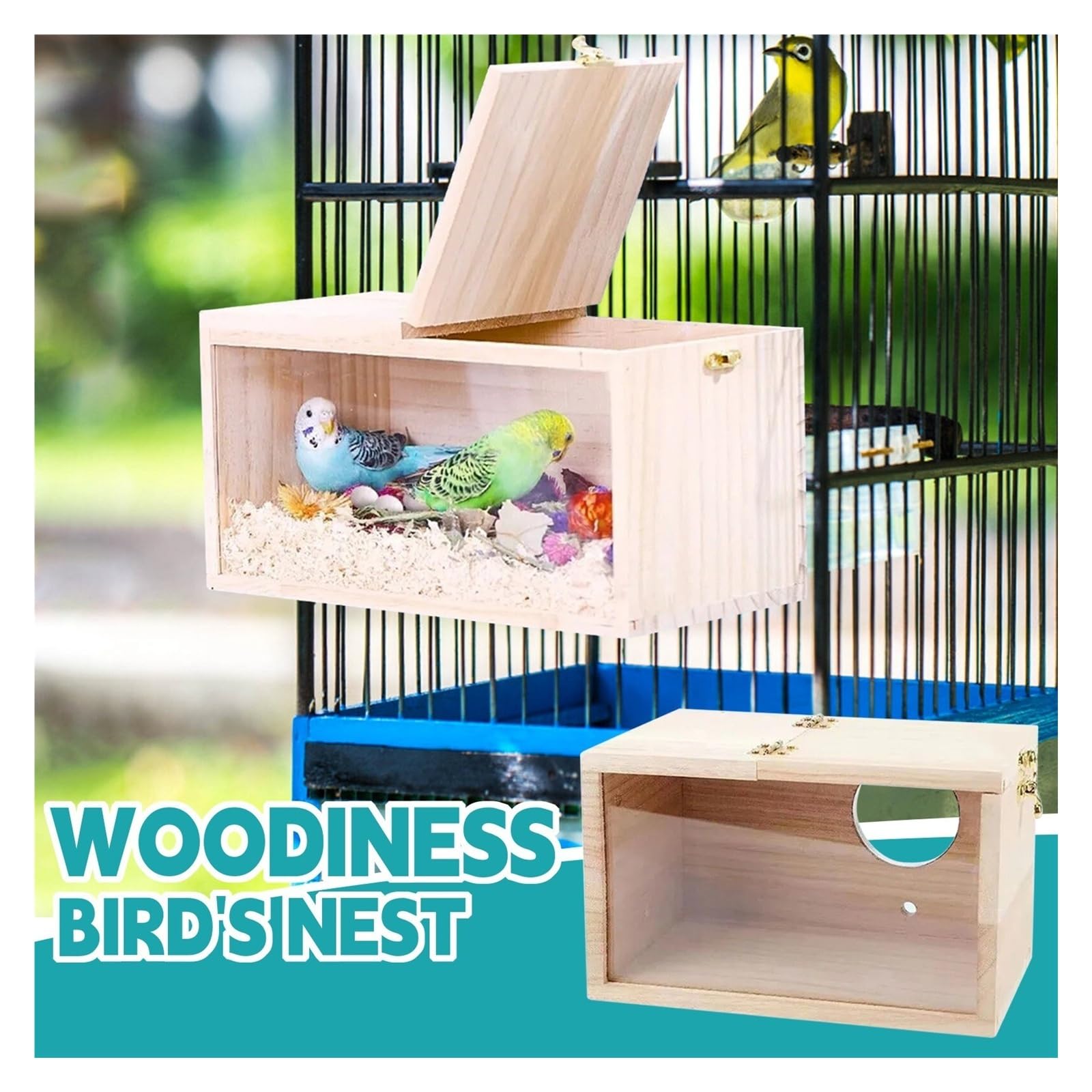 Nistkasten Transparentes Design Sittich Nymphensittich Vogelhaus Nest Sittich Nistkasten Vogelzubehör
