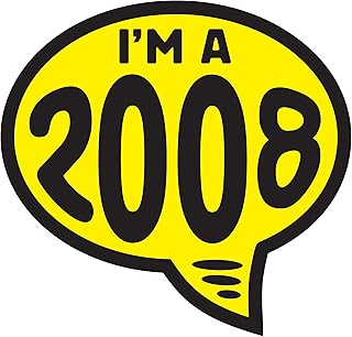 Ez-line Vinyl Year Slogan Bubbles Car Lot Windshield Stickers 2008 Model Year 1 Dozen Pack 9 Inch Dealership Sales Tool Automotive Advertising (2008)
