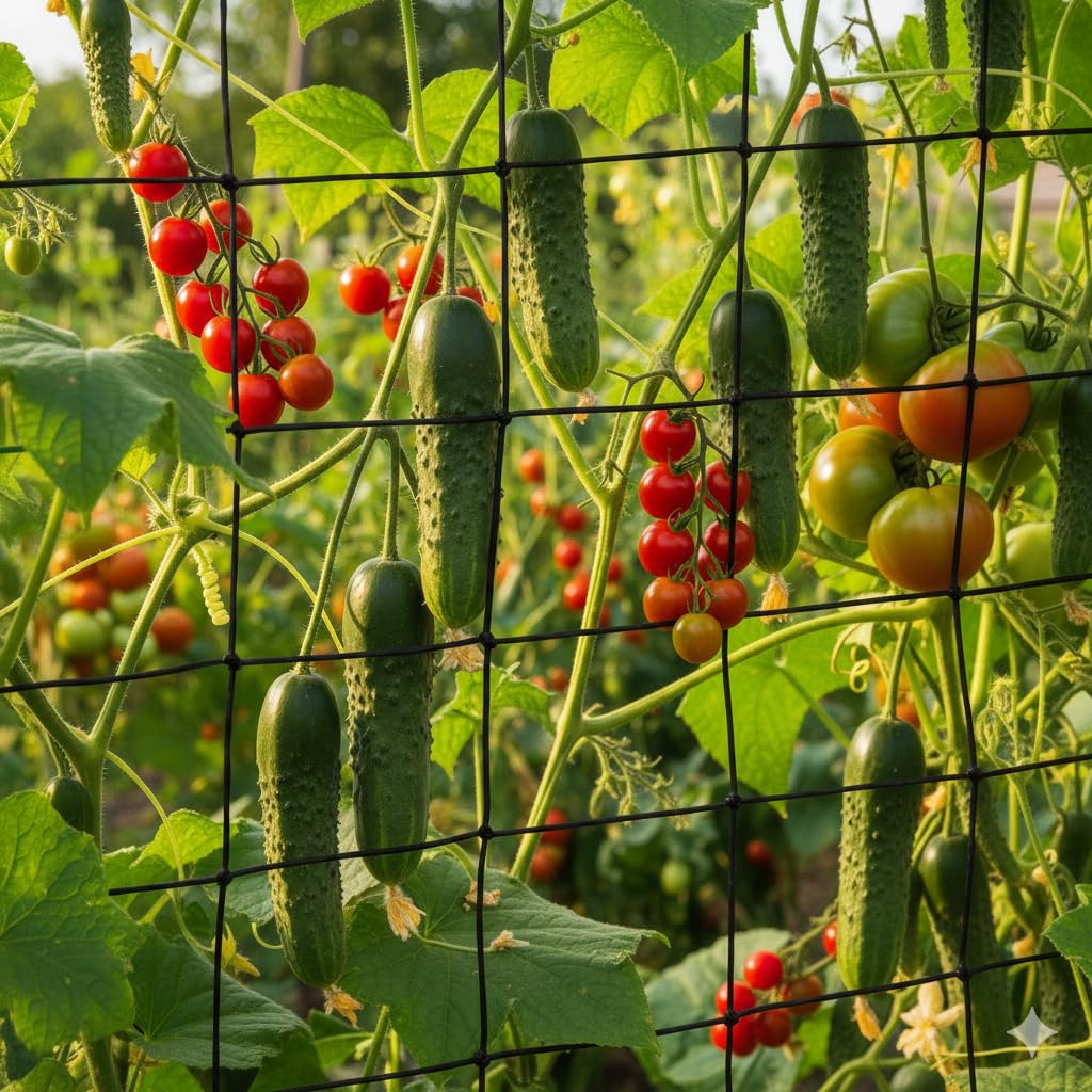 Azone 3x3 Feet Creeper Plant Support Net for Vegetables, Flowers and Other Plants Growth Supporting Climbing Trellis Net-image-31