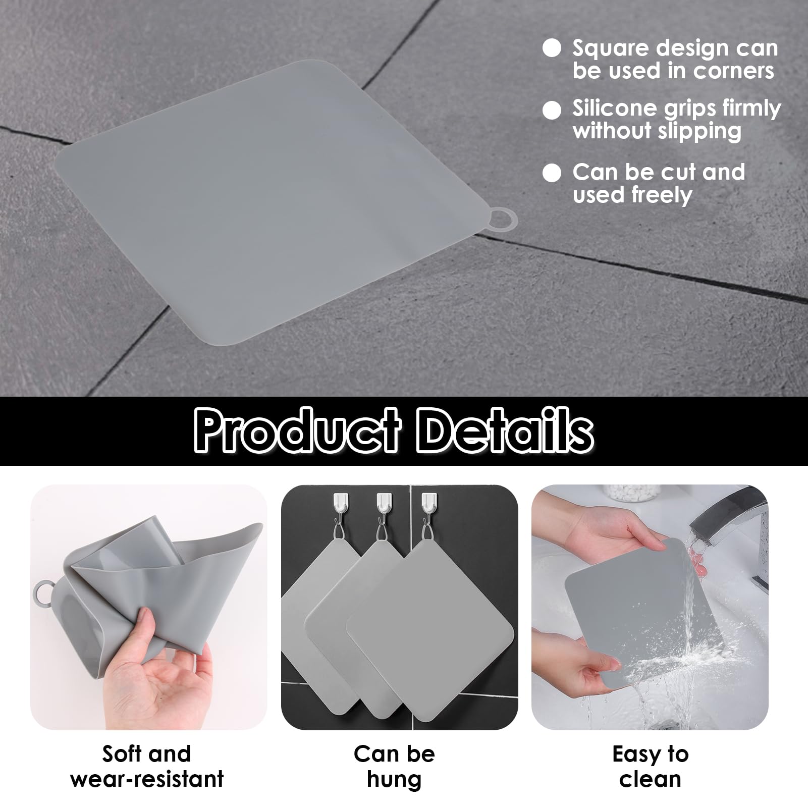 Brosse Wc Suspendue En Silicone Pour Salle De Bain Avec Récipient