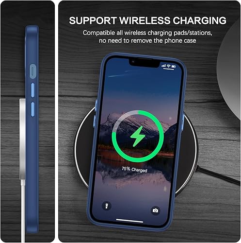 Miniatura 5 de BENTOBEN Funda magnética para iPhone 13 compatible con Magsafe Funda translúcida mate para iPhone 13, delgada, magnética, a prueba de golpes, para